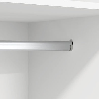 Vaatekaappi valkoinen 50x50x200 cm tekninen puu