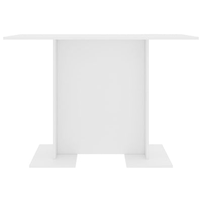 Ruokapöytä valkoinen 110x60x75 cm lastulevy