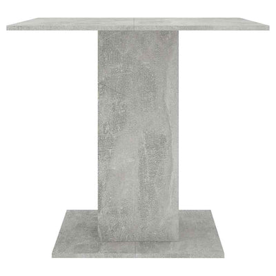 Betoninharmaa ruokapöytä Niculaiu 80x80x75cm (puinen)