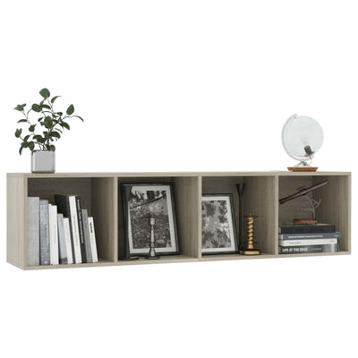 Kirjahylly/TV-taso Sonoma-tammi 143x30x36 cm