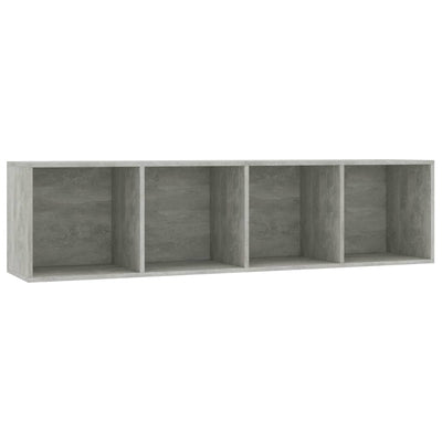 Kirjahylly/TV-taso betoninharmaa 143x30x36 cm