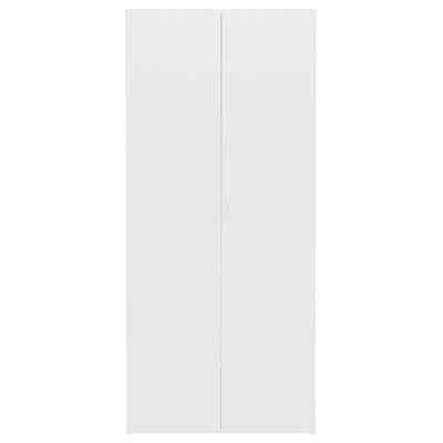 Kenkäkaappi valkoinen 80x35,5x180 cm tekninen puu