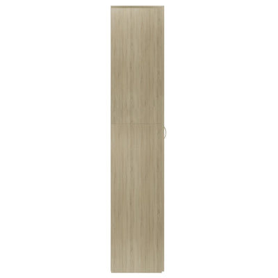 Kenkäkaappi Sonoma-tammi 80x35,5x180 cm tekninen puu