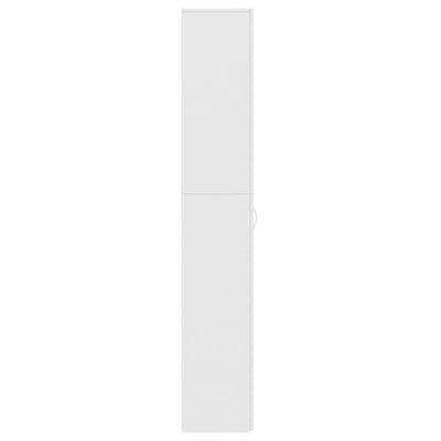 Toimistokaappi valkoinen 60x32x190 cm tekninen puu