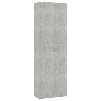 Toimistokaappi betoninharmaa 60x32x190 cm tekninen puu