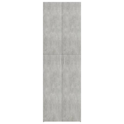 Toimistokaappi betoninharmaa 60x32x190 cm tekninen puu