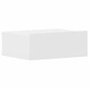 Valkoinen kelluvat yöpöydät Saif 40x30x15cm (2 kpl puinen)