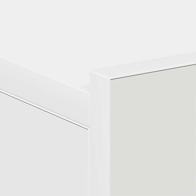 Valkoinen kelluvat yöpöydät Saif 40x30x15cm (2 kpl puinen)