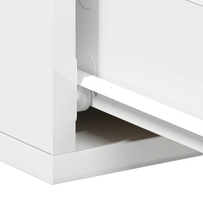 Valkoinen kelluvat yöpöydät Saif 40x30x15cm (2 kpl puinen)