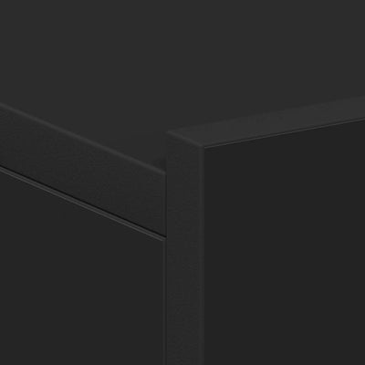 Musta kelluvat yöpöydät Saif 40x30x15cm (2 kpl puinen)