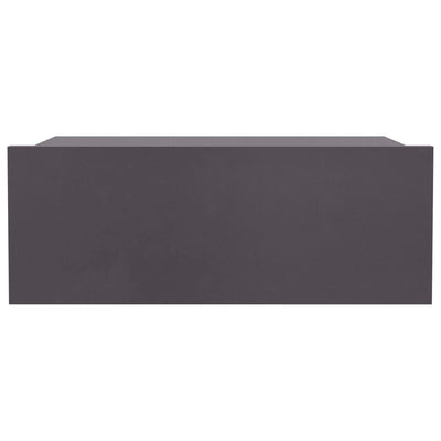 Kelluvat yöpöydät 2 kpl harmaa 40x30x15 cm tekninen puu