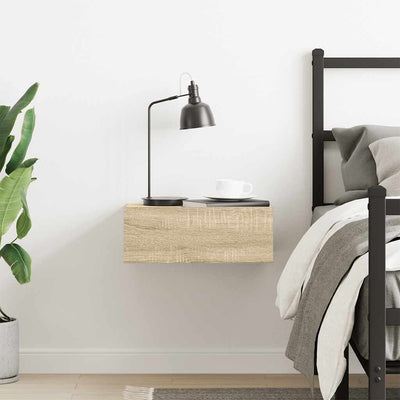 Sonoma tammi kelluva yöpöytä Saif 40x30x15cm (puinen)