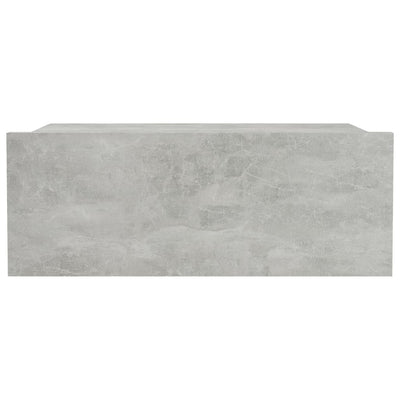 Kelluva yöpöytä betoninharmaa 40x30x15 cm tekninen puu
