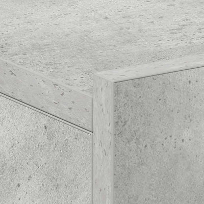 Betoninharmaa kelluvat yöpöydät Saif 40x30x15cm (2 kpl puinen)