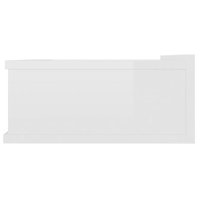 Kelluvat yöpöydät 2 kpl valkoinen 40x30x15 cm tekninen puu