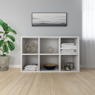 Kirjahylly/senkki valkoinen 66x30x98 cm lastulevy