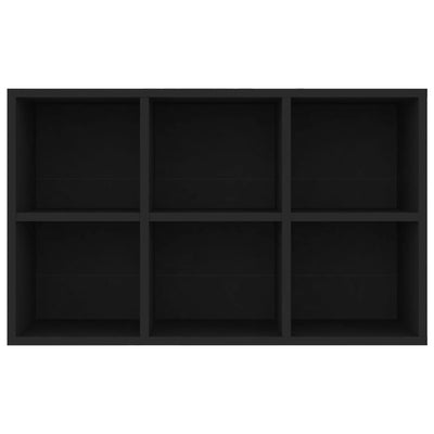 Musta kirjahylly/senkki Anasztaszia 66x30x98cm (lastulevy)