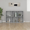 Kirjahylly/senkki betoninharmaa 66x30x98 cm lastulevy