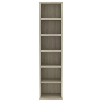 CD-hylly Sonoma tammi 21x20x88 cm tekninen puu