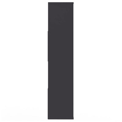 Tilanjakaja/kirjahylly harmaa 110x24x110 cm lastulevy