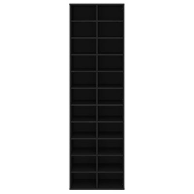 Musta kenkäkaappi Delfina 54x34x183cm (lastulevy)