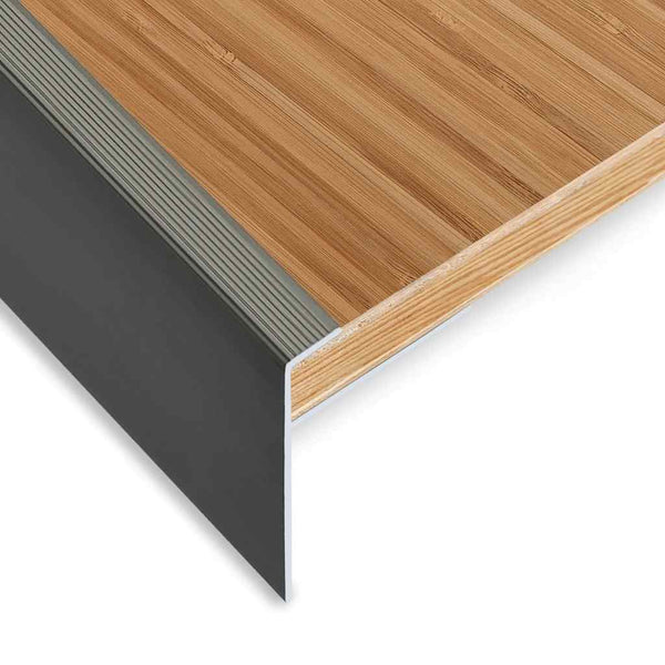F-muotoiset portaikon suojukset 15 kpl alumiini 134 cm ruskea