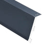 L-muotoiset katon reunalevyt 5 kpl alumiini antrasiitti 170 cm