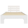 Valkoinen sängynrunko Raicovici 90x200cm (mänty)