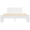 Valkoinen sängynrunko Raicovici 120x200cm (mänty)