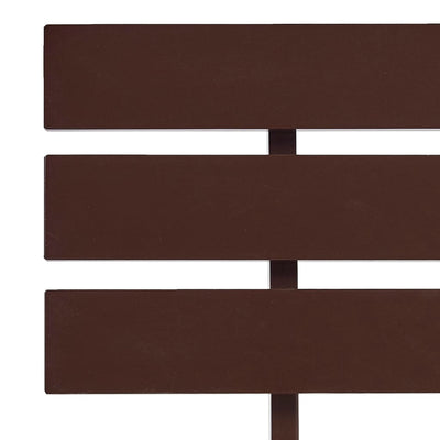 Sängynrunko tummanruskea täysi mänty 120x200 cm