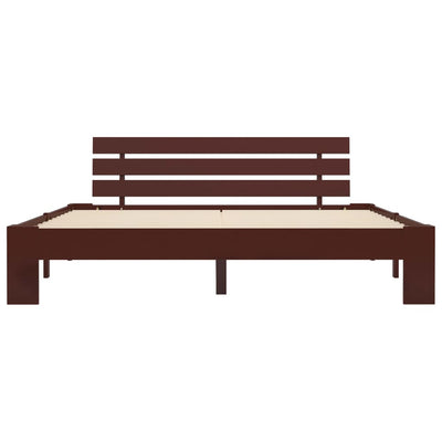 Tummanruskea sängynrunko Raicovici 180x200cm (mänty)