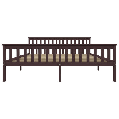 Tummanruskea sängynrunko Negoi 180x200cm (mänty)