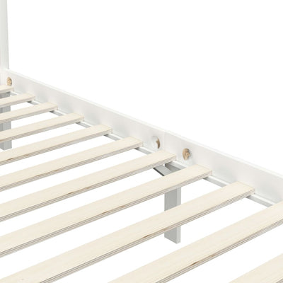 Valkoinen pylvässänky Cristofora 90x200cm (mänty)