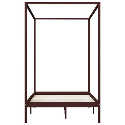 Tummanruskea pylvässänky Cristofora 120x200cm (mänty)