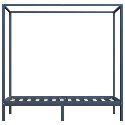 Pylvässänky harmaa täysi mänty 90x200 cm