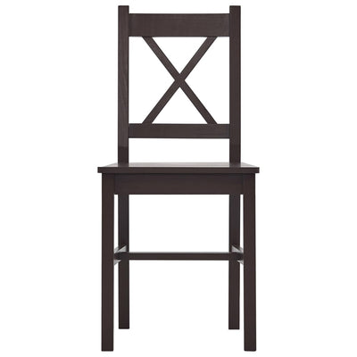 7-osainen ruokailuryhmä mänty tummanruskea