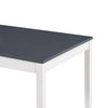 Ruokapöytä valkoinen ja harmaa 180x90x73 cm mänty