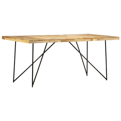 Ruokapöytä 180x90x76 cm täysi mangopuu