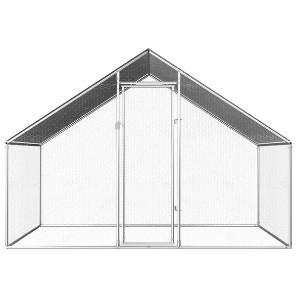 Galvanoitu ulkotilan kanahäkki Katela 2,75x2x1,92 m