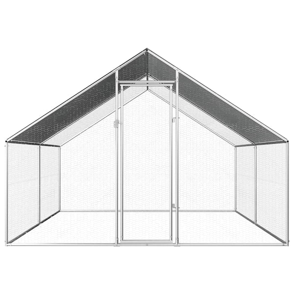 Galvanoitu ulkotilan kanahäkki Katela 2,75x4x1,92 m