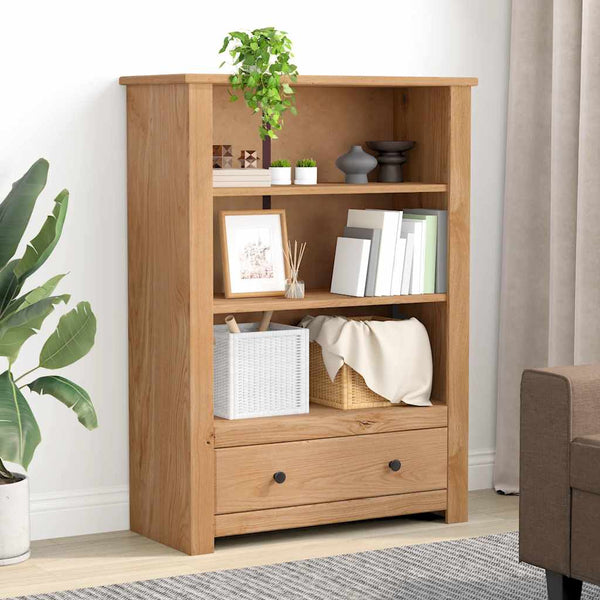 Kirjahylly 80x35x110 cm täysi mänty Panama-sarja