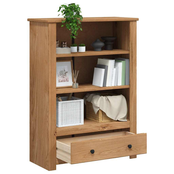 Kirjahylly 80x35x110 cm täysi mänty Panama-sarja
