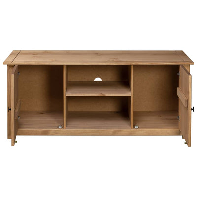 TV-taso 120x40x50 cm täysi mänty Panama-sarja