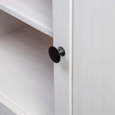 Valkoinen tv-taso Popina 120x40x50cm (mänty panama-sarja)