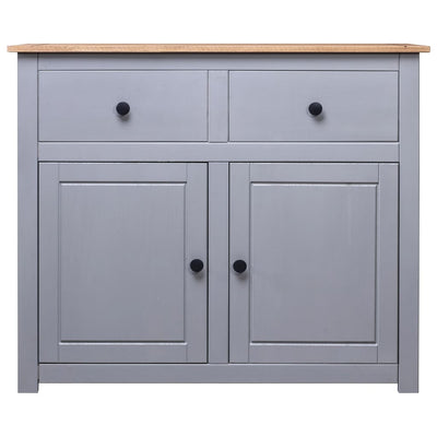Senkki harmaa 93x40x80 cm täysi mänty Panama-sarja