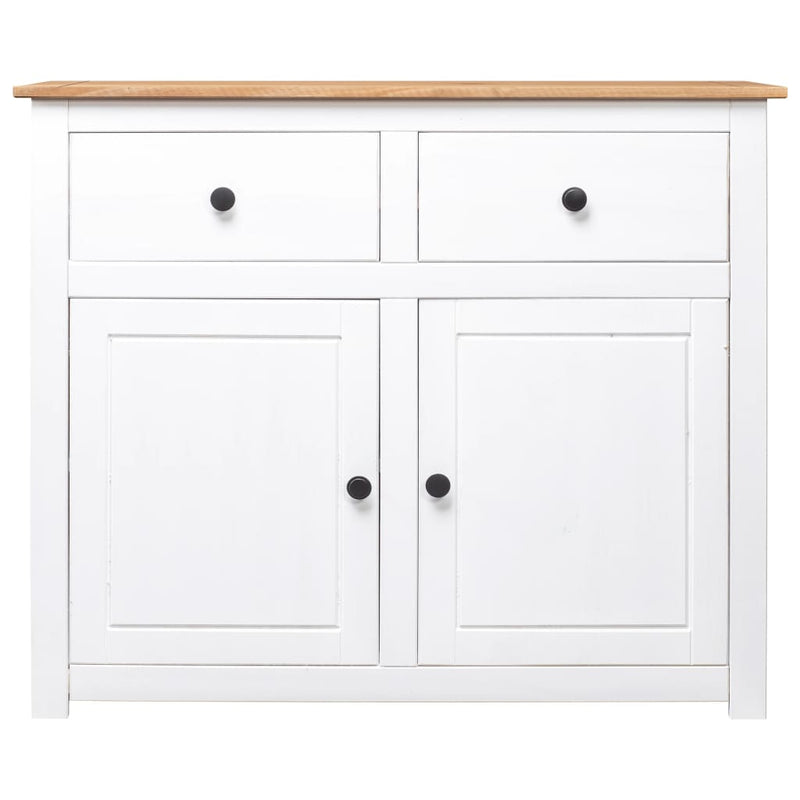 Valkoinen senkki Bandy 93x40x80cm (mänty panama-sarja)