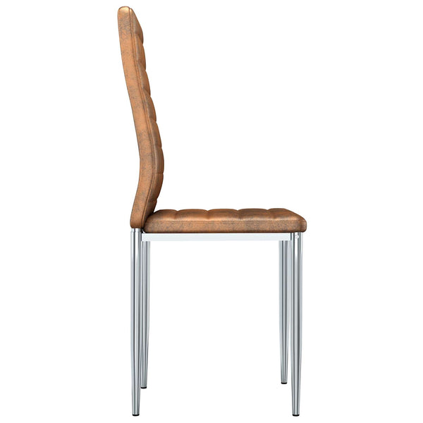 Ruokatuolit 2 kpl Ruskea 41.5 x 48 x 99 cm