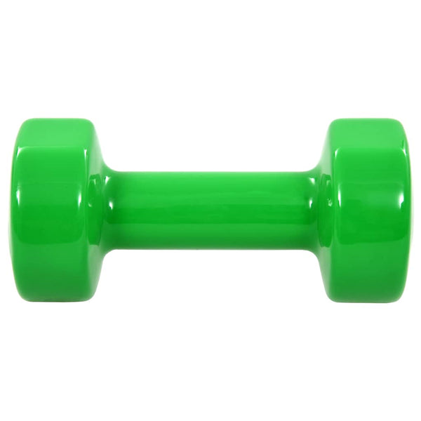Käsipaino 2 kpl 2x4 kg valurauta vihreä