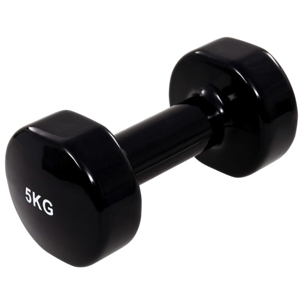 Käsipaino 2 kpl 2x5 kg valurauta musta
