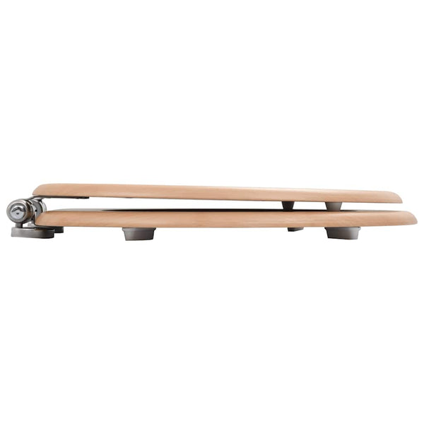 WC-istuin 2 kpl soft close kansilla MDF bambukuosi